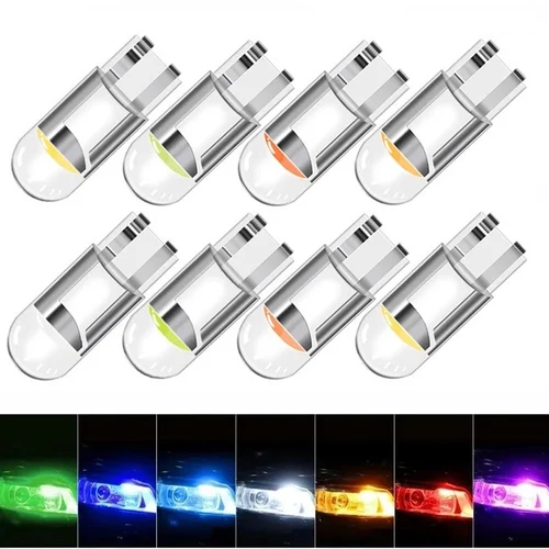 Imagen 1 del producto W5W Led T10 luz de coche COB transparente 6000K blanco Auto automóviles Motor lámpara de matrícula luz de techo lectura DRL estilo de bombilla 12V