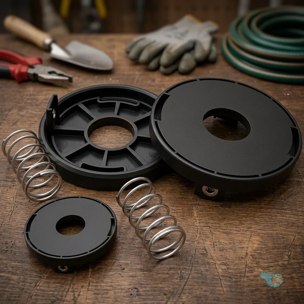 2Pack Spool Covers With Springs Compatible With Solo GE-CT 36/30 Li E And Agillo= 36/255 Grass Trimmers= Replacement Parts