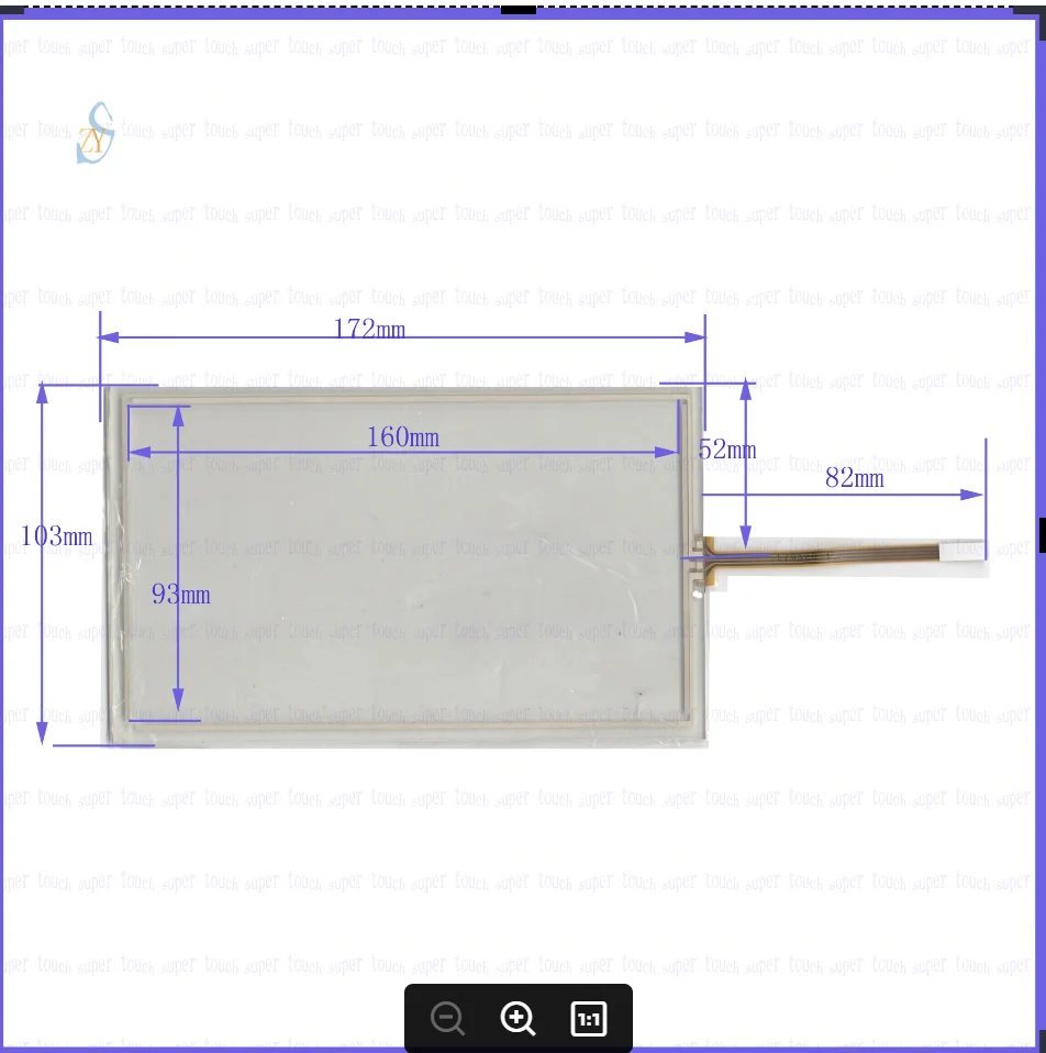 ZhiYuSun 172*103 7Inch 172mm*103mm  4Wire Resistive TouchScreen Panel Digitizer  this is compatible