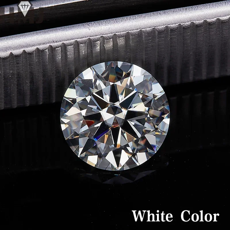 

Moissanite Stone 1 Carat Piedra moissanita suelta de corte redondo piedra suelta con certificado Color blanco D VVS1