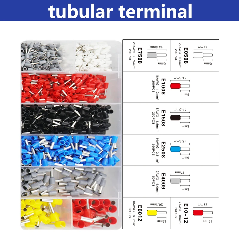 Clamp crimping tool HSC8 6-6 (0.25-6mm ²) 24-10AWG wire terminal crimping circuit repair card sleeve terminal kit voltage clamp