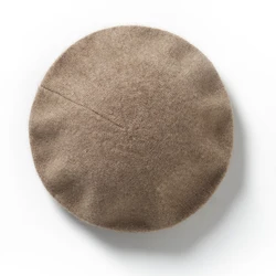 Autumn Winter Women Hat 100% Cashmere Berets Hats French Artist Style Warm Hat Retro Plain Beret Solid Elegant Lady All Matched