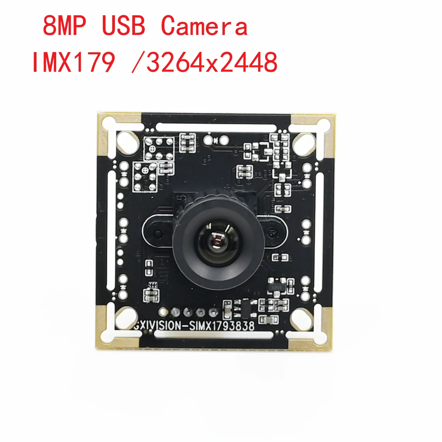 IMX179 8MP USB Camera Module,3264x2448 15fps,For HD High-speed Scanner,Driver Free, Support Windows Android Linux Raspberry Pie