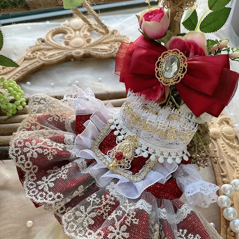 Vestido vermelho 15cm 20cm 40cm roupas de boneca de algodão, saia de boneca reborn de 50cm-55cm