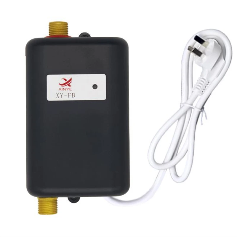 220V/110V Electric Water Heater White Mini Tankless Instant Hot Water Heater US/EU/UK/AU Plug