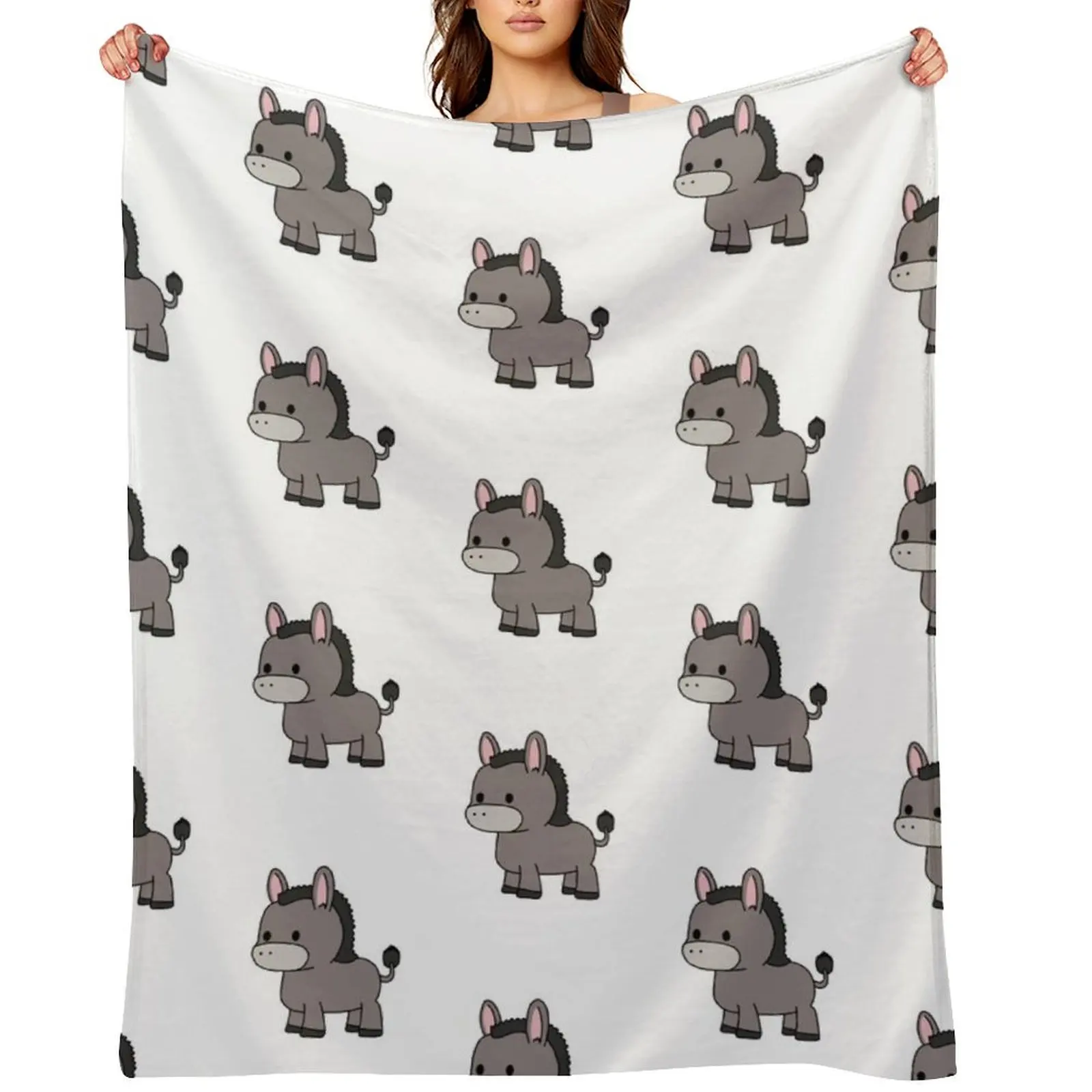 

cute donkey Throw Blanket Luxury St warm winter christmas gifts anime Blankets