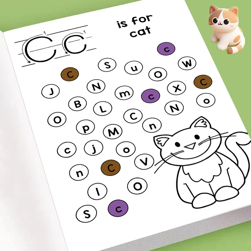 A-Z ABC Letter Tracing Workbook for Toddlers, Uppercase Lowercase Alphabet Handwriting Practice with Cute Animal Illustrations