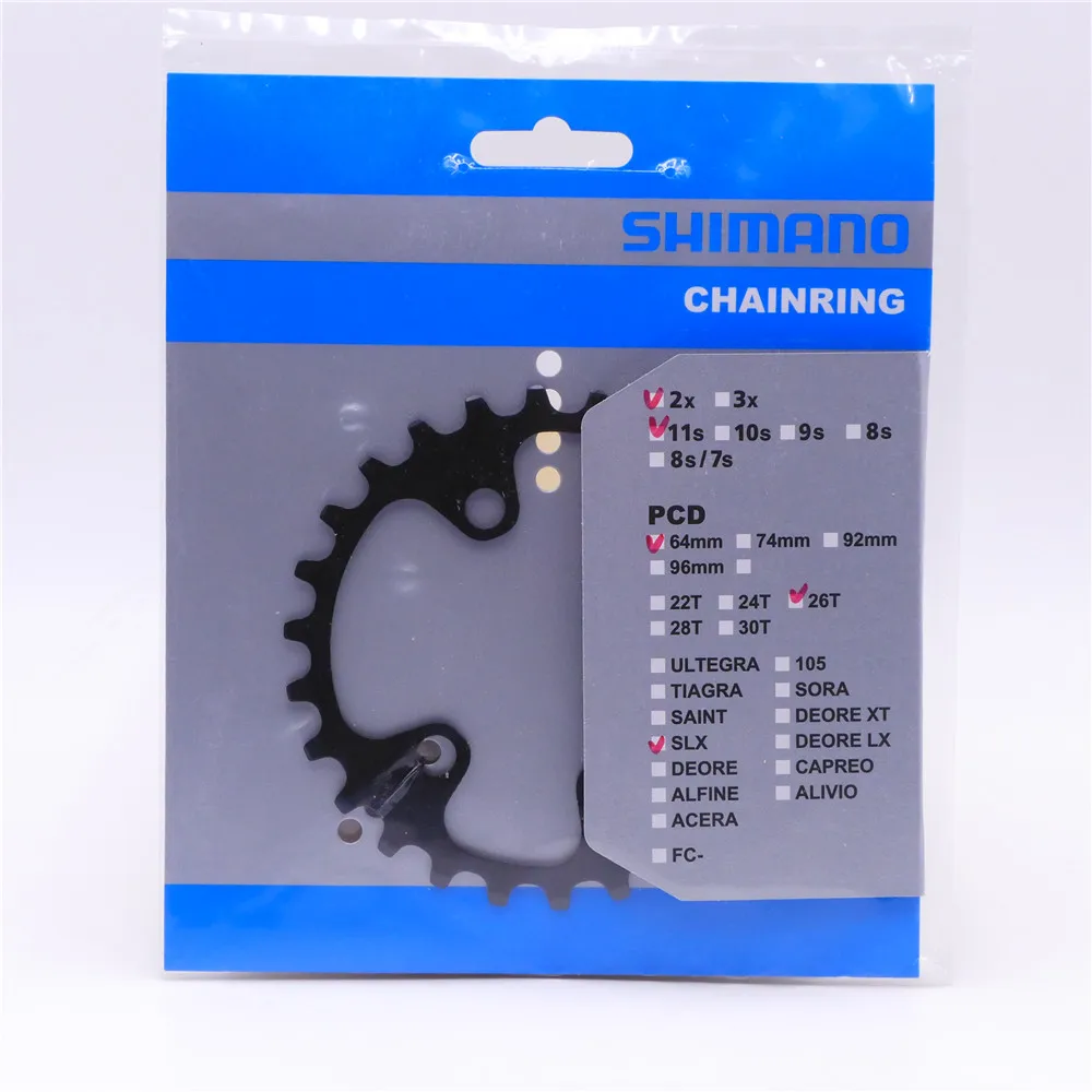 Shimano SLX FC-M7000 2x11 Speed Crankset Chainring 24T 26T 28T