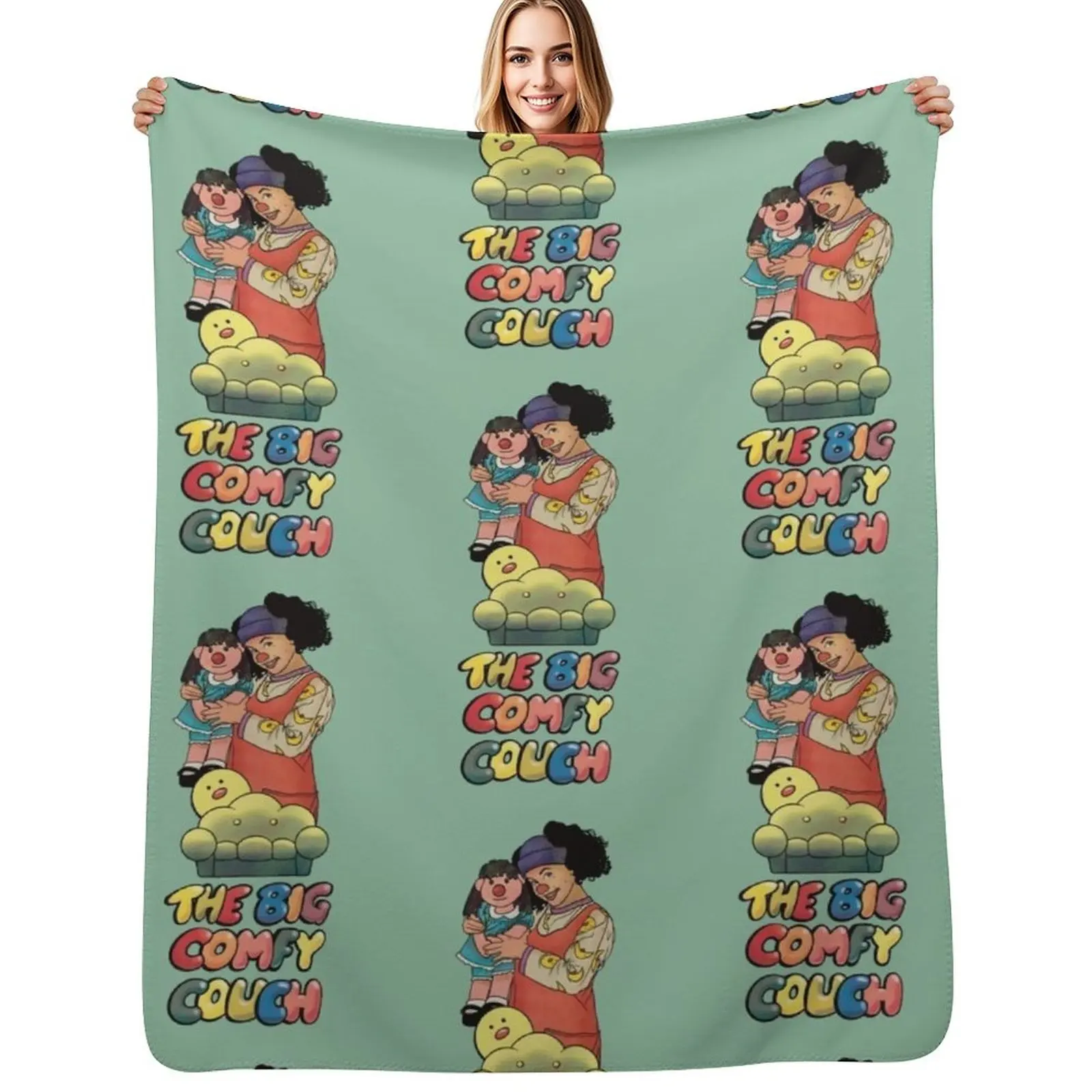 

Loonette and Molly (The Big Comfy Couch) Throw Blanket Soft Bedroom Blanket for Night Sleeping