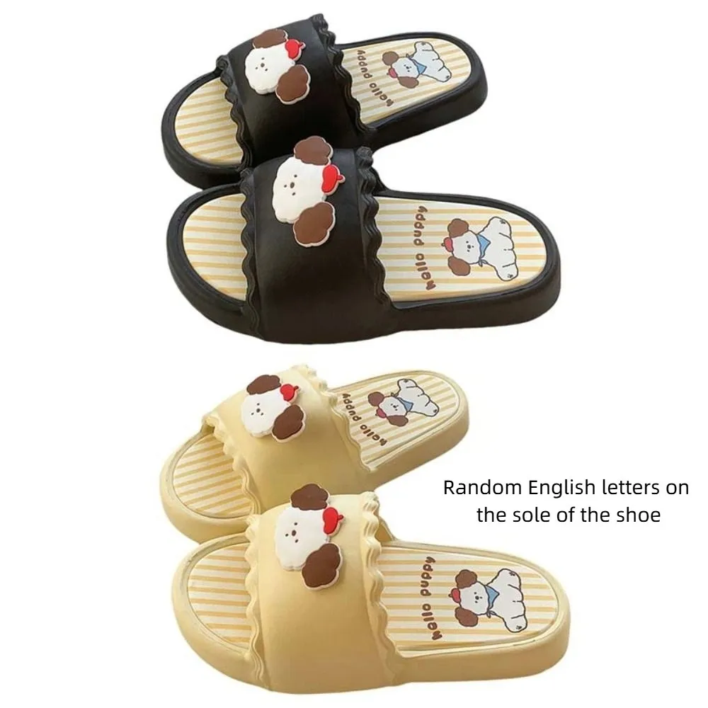 لباس خارجي أحذية Y2K جرو النعال الكرتون الكلب سميكة سوليد النساء الكرتون النعال المضادة للانزلاق منصة سميكة الشرائح الصنادل النساء #5