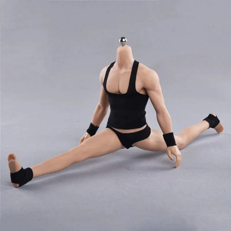 12 بوصة سوبر مرنة كمال الاجسام سلس الجسم نموذج عمل الفولاذ المقاوم للصدأ الهيكل العظمي صالح ل 1/6 مقياس لعبة نحت الرأس #4