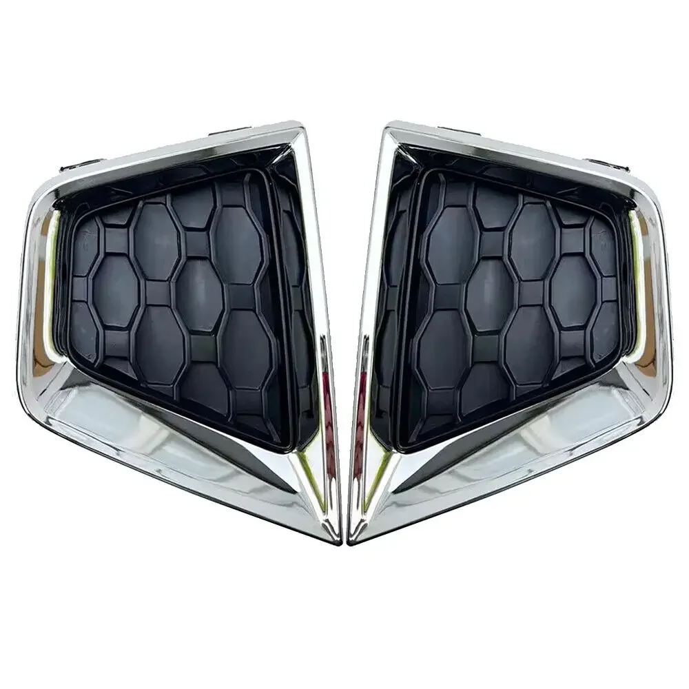 เหมาะสำหรับ JEEP RENEGADE ฝาครอบไฟตัดหมอกคู่กับกรอบสีดำหรือโครเมี่ยมเล็มคนขับ6VP53LXHAA 6VQ41TZZAA ด้านข้าง