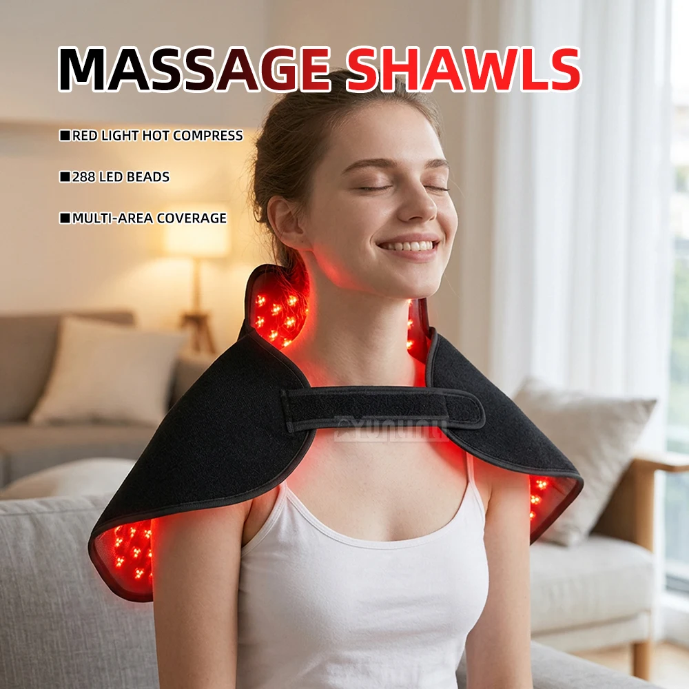 Plug-In Portable Multi-Part Red Light Therapy Shawl Beauty Instrument For Shoulders