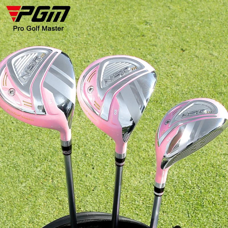 PGM Ladies Golf Driver #3 #5 Fairway Wood Titanium Head High Rebound Super Light Carbon Shaft Women Long DistanceTeeShotGolfClub