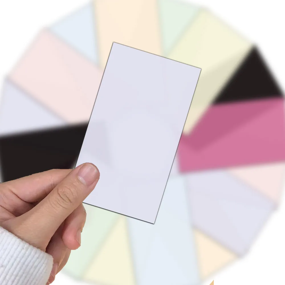 8/Pcs Effen Kleur Terug Kaart Serie Stickers Diy Hand Account Telefoon Hoesje Waterbeker Decoratie Stickers