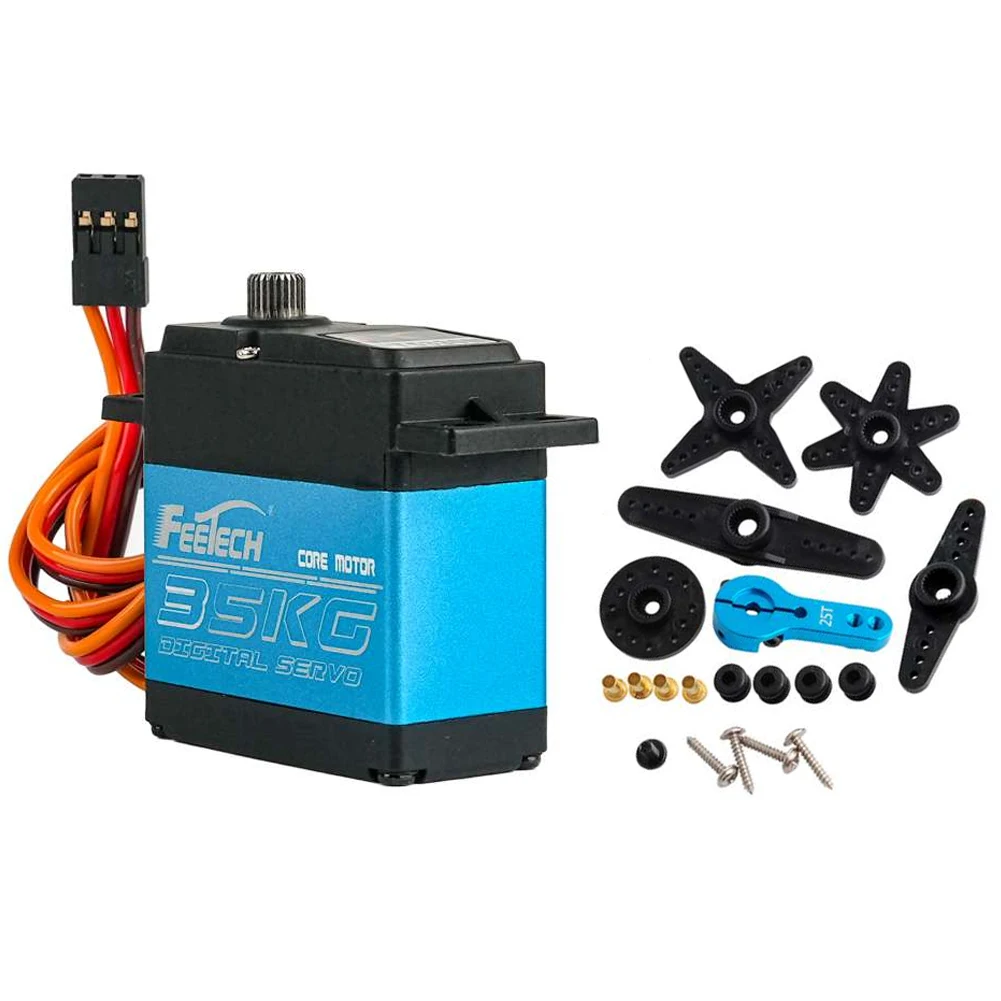 Feetech FT5330M 35KG Servo Digital 7.4V 180 Graus 500-2500μsec Robô de Engrenagem de Aço Servo para Modelo RC Avião Helicóptero