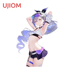 UJIOM 13cm X 9cm Honkai Star Rail Silver Wolf Attractive Wall Stickers for Kids Cupboard Decal Kitchen Wardrobe Decor Chambre