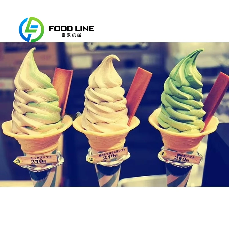 Customized Commercial Automatic Soft Ice Cream Machine Multifunctional Snack Making Equipment for Dessert Shop