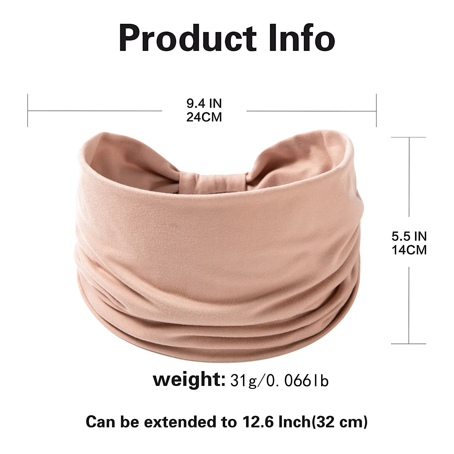 Wide Headband For Women Black Stylish Head Wraps Boho Thick Hairbands Large African Sport Yoga Turban Hair Band Hair Accessories