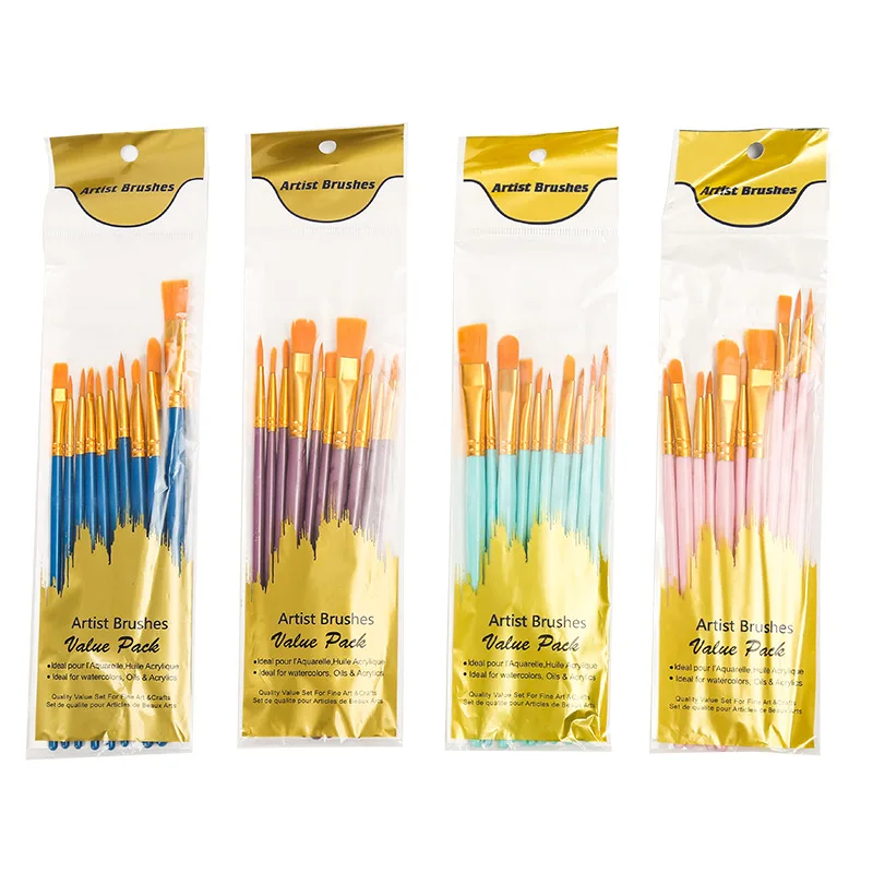 10 шт./набор, кисти для рисования