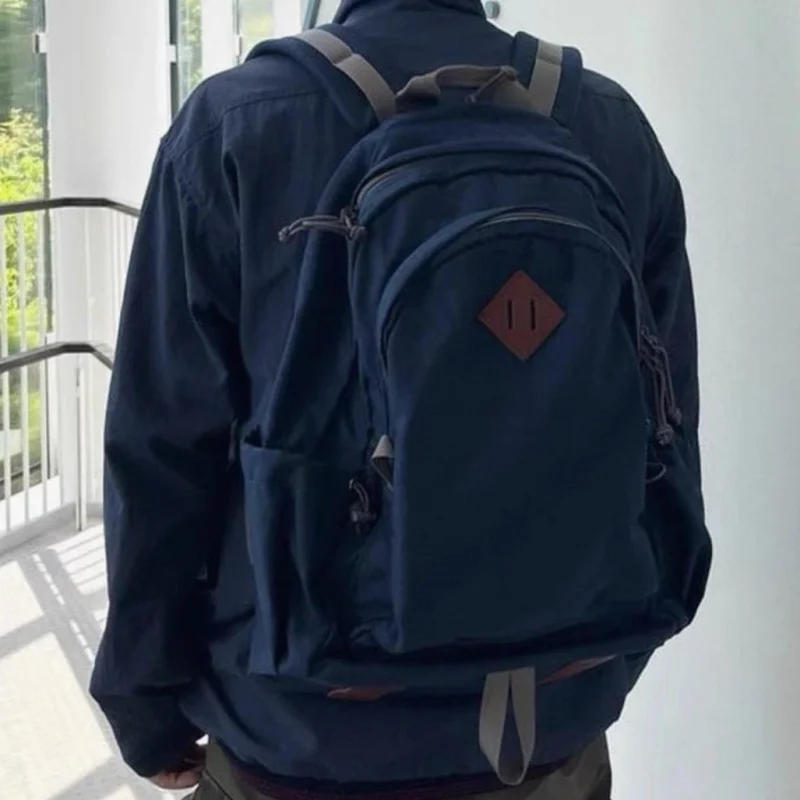 ナイロン機能防水ロイヤルブルービームズバッグ日本のストリートレトロアウトドア旅行多機能バックパック男性女性