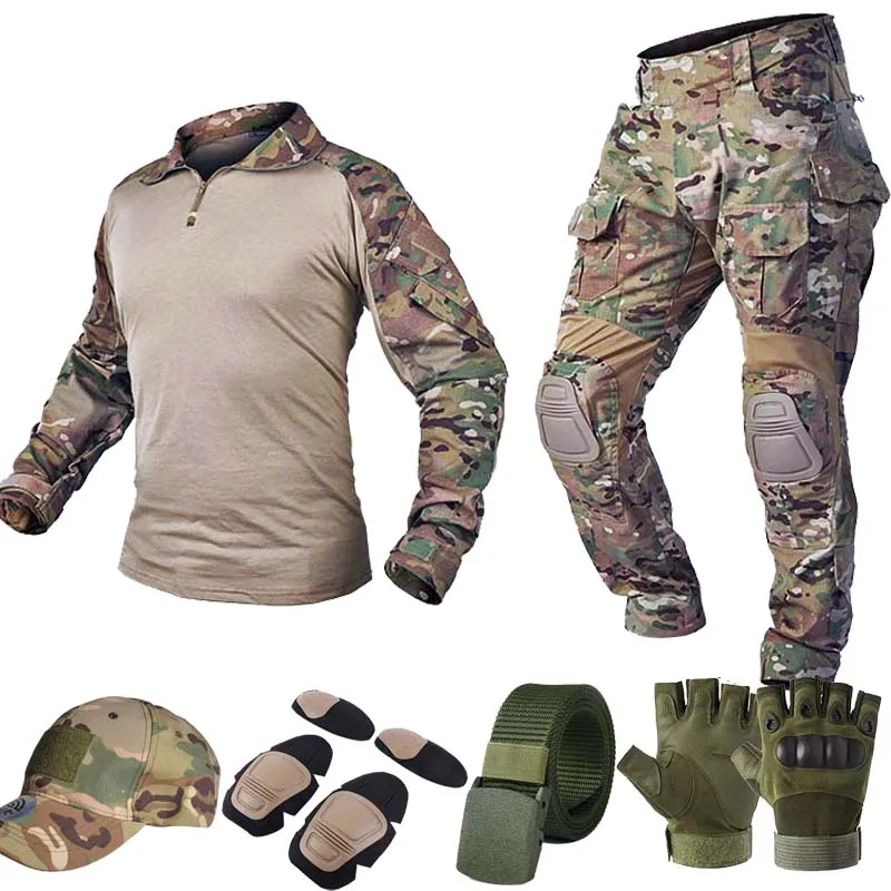 

MC Tactical Suits GEN3 Uniform CP US Training Hunting Shirts Cargo Pants G3 Paintball Tactic Army Combat Sets Wear Resistant