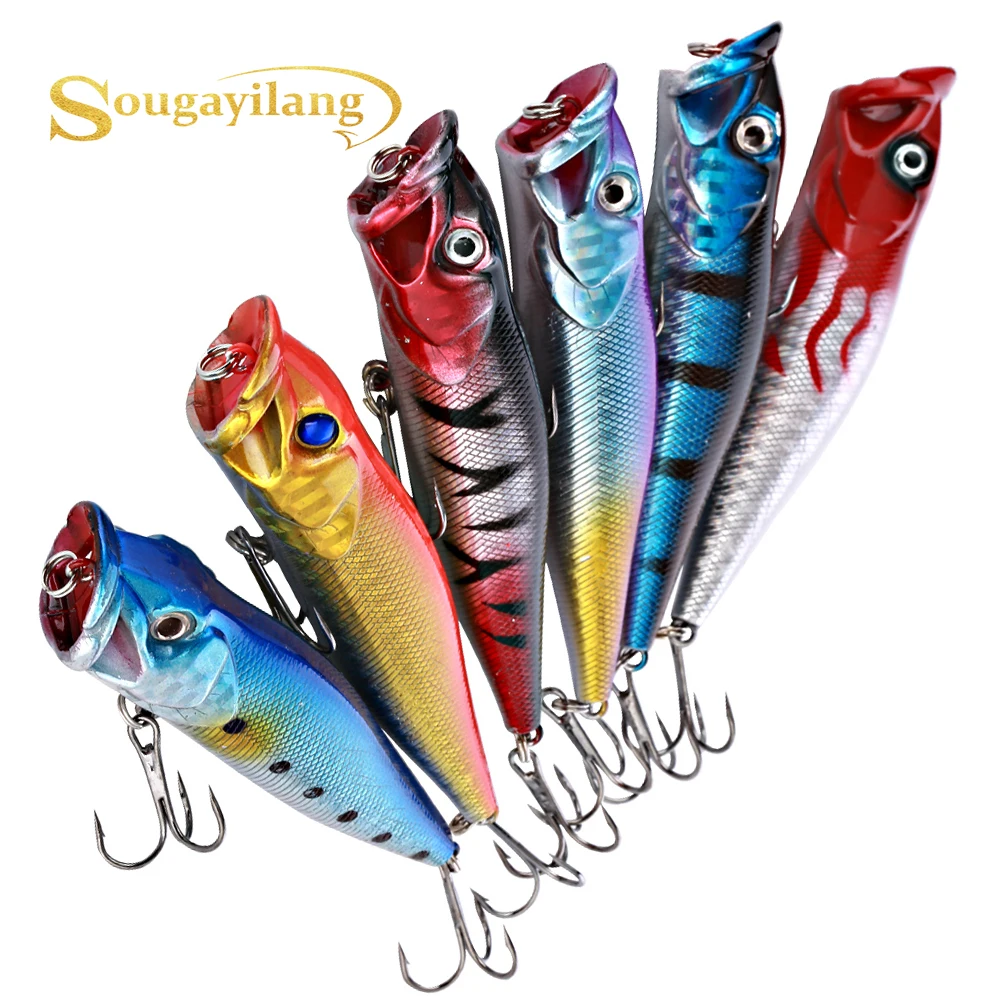 Sougayilang 1 stücke Hartplastik Top water Angeln lockt Swimbait Bass Köder Süßwasser Salzwasser Angel köder