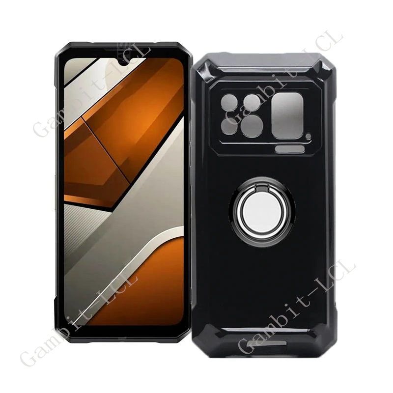 ل Doogee S200 ماكس S200Max 2025 6.72 "الخلفي حلقة حامل قوس غطاء الهاتف بولي TPU لينة غطاء من السيليكون على DoogeeS200Max #1