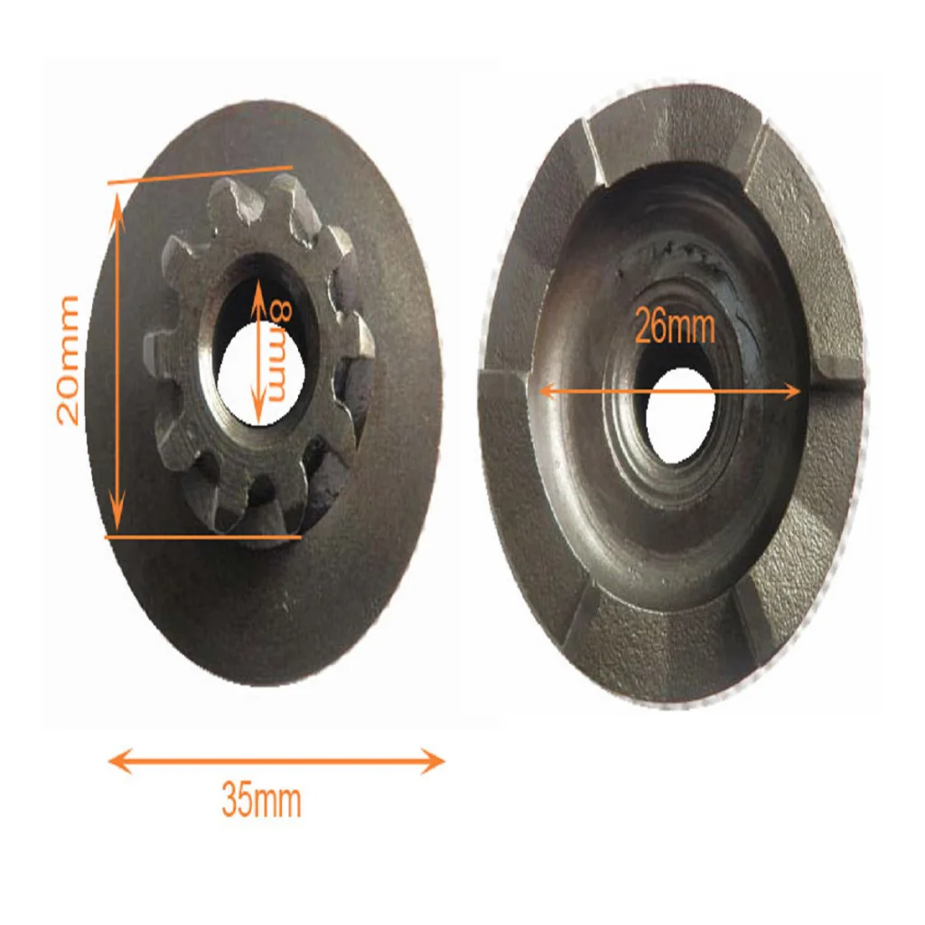 Scooter Starter Pinion Gear Set Iron for 1E40QMB 50cc Minarelli Yamaha Jog Neos MBK Nitro Spare Parts
