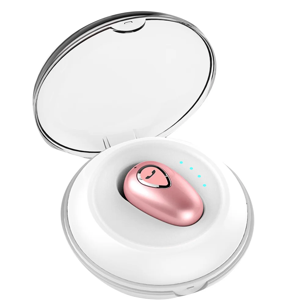 

1Pcs in-Ear Wireless Mini Earbud Sports Headphone Rose Gold Portable Waterproof Lightweight Headset Mini Headset