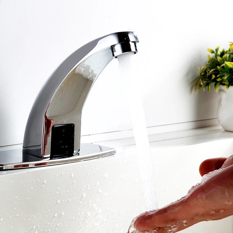 

Автоматические смесители для раковины, кран Hands Free, инфракрасный кран для воды, индуктивный смеситель для раковины, бесконтактный сенсорный кран для ванной комнаты
