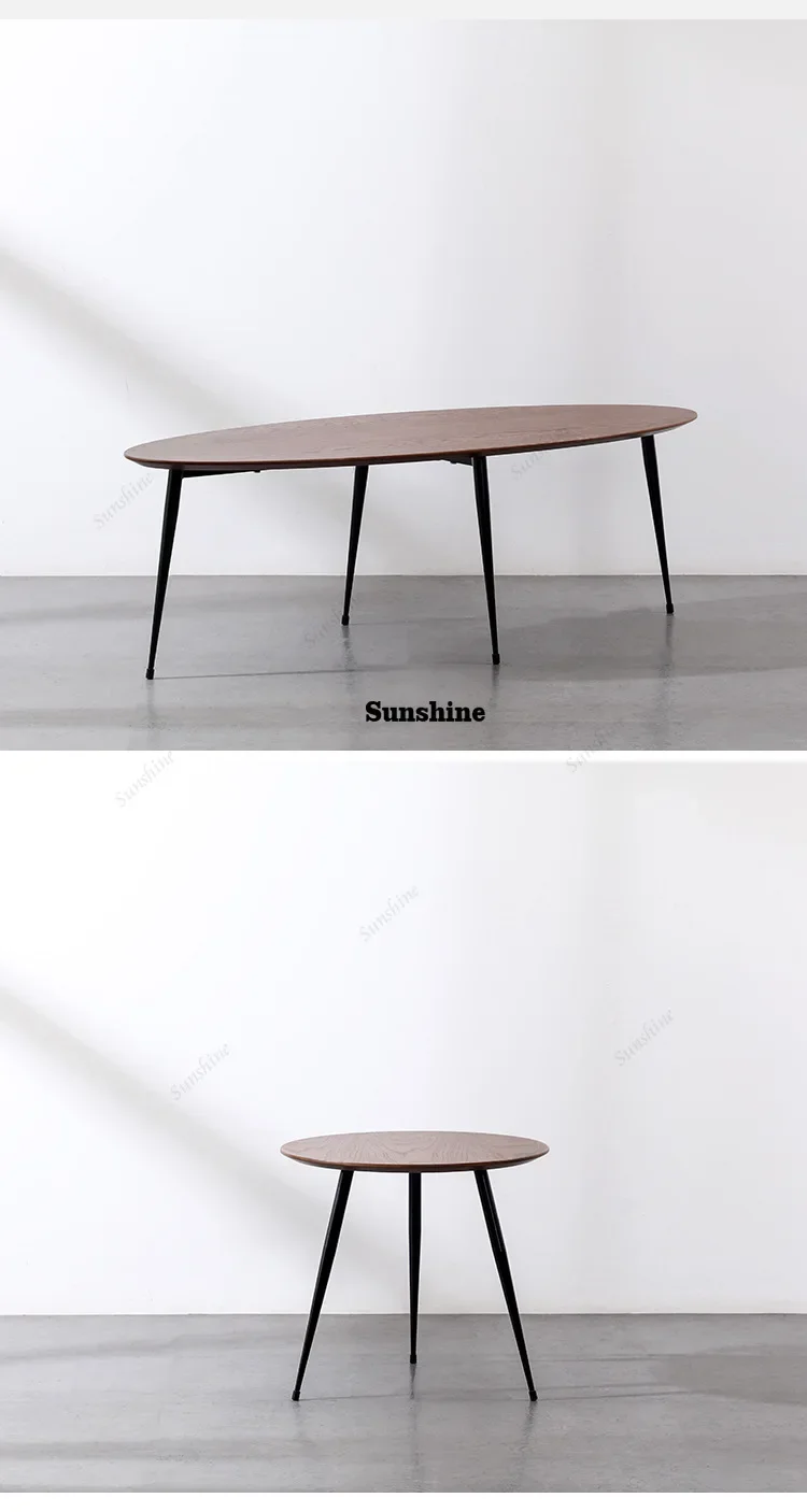 Nordic Light Luxury Small Apartment Living Room Coffee Table Simple Modern Home Combination Small Table Hotel Creative Stone  FT