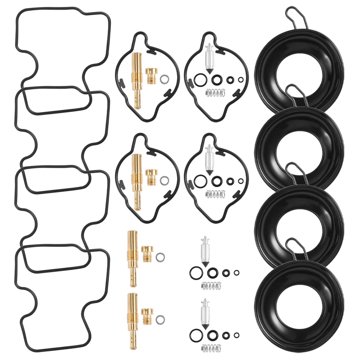 

4SET for CBR600 F4 1999-2000 Carburetor Repair Kit Plunger Diaphragm Part