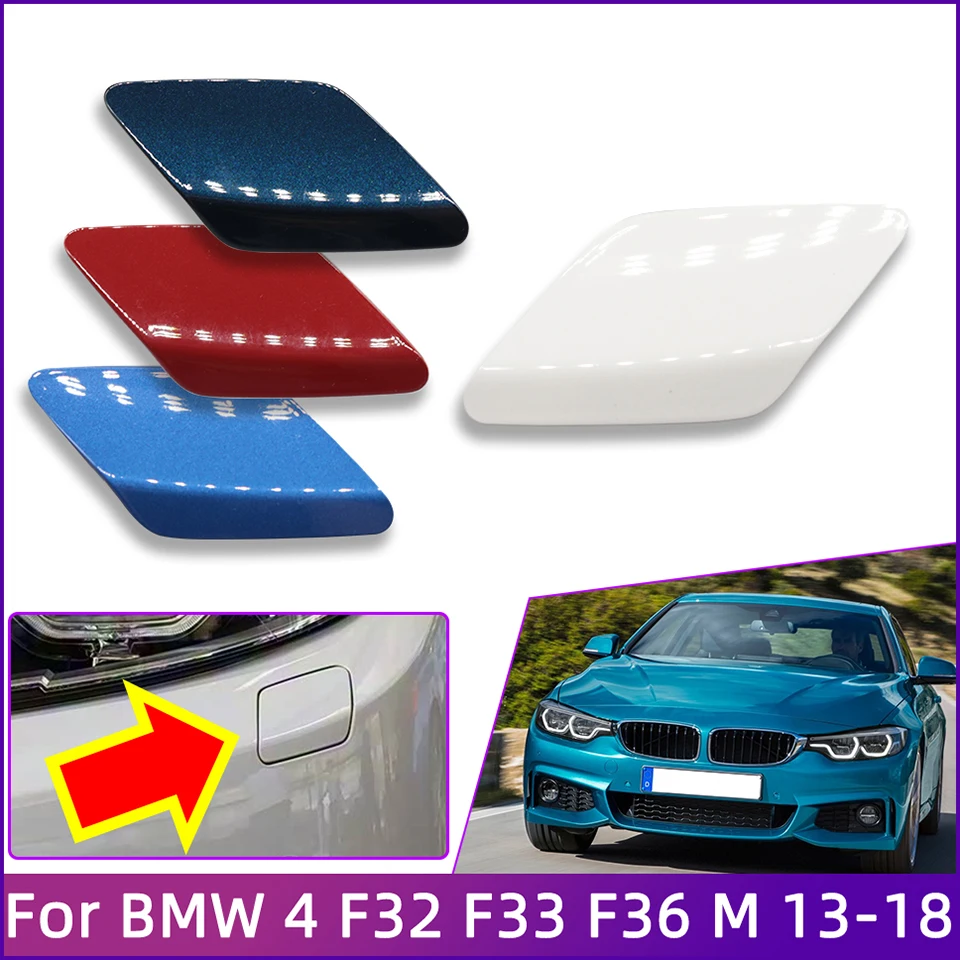 Headlight Washer Nozzle Cover Shell Lid Cap For BMW 4 M-Sport F32 Coupe F33 Convertible F36 Gran Coupe 2014 2015 2016 2017 2018