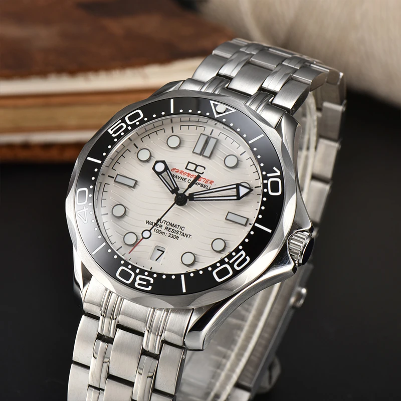 42mm men's mechanical watch with NH35 movement, water-resistant sapphire glass, luminous display, automatic mechanical movement