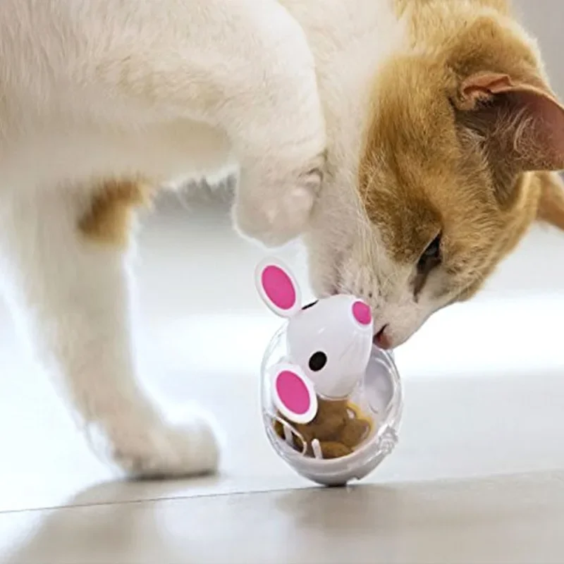 Katzenspielzeug Maus-Tumbler Leckage-Verhindernder Futterball Haustier-Puzzle Cartoon-Katzenspielzeug Interaktives Spielzeug für Kätzchen Langsames Füttern Haustierbedarf – Detail 2