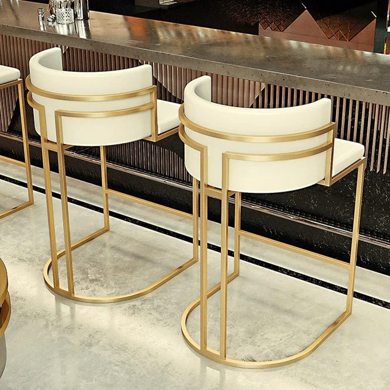 

Hot Sales High Counter Chair Stainless Steel Velvet Upholster Bar Chair Bal Stool For Home Hotel Wedding Barkruk Furniture XYBC