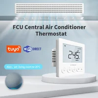 Climatisation centrale numérique FCU, unité de bobine de ventilateur, Thermostat, régulateur de température Programmable hebdomadaire, prix de gros 2