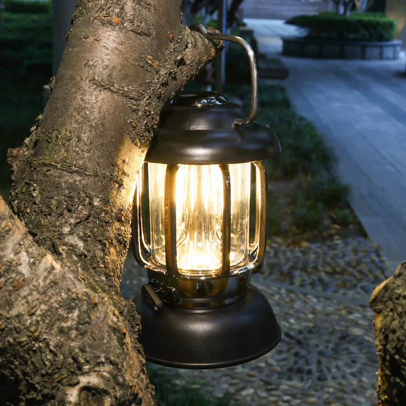 

Retro camping light outdoor waterproof dual light source