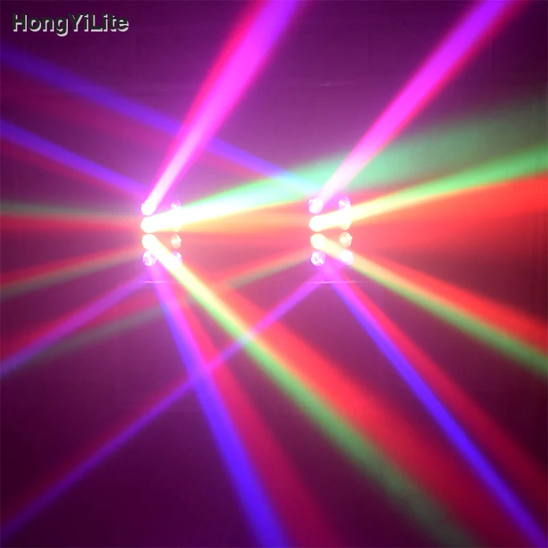 HongYiLite العنكبوت شعاع الضوء 8x12 واط RGBW 4in1 LED DMX512 ماستر الرقيق التحكم في الصوت 8 رؤساء تأثير متحرك لعرض مسرح النادي