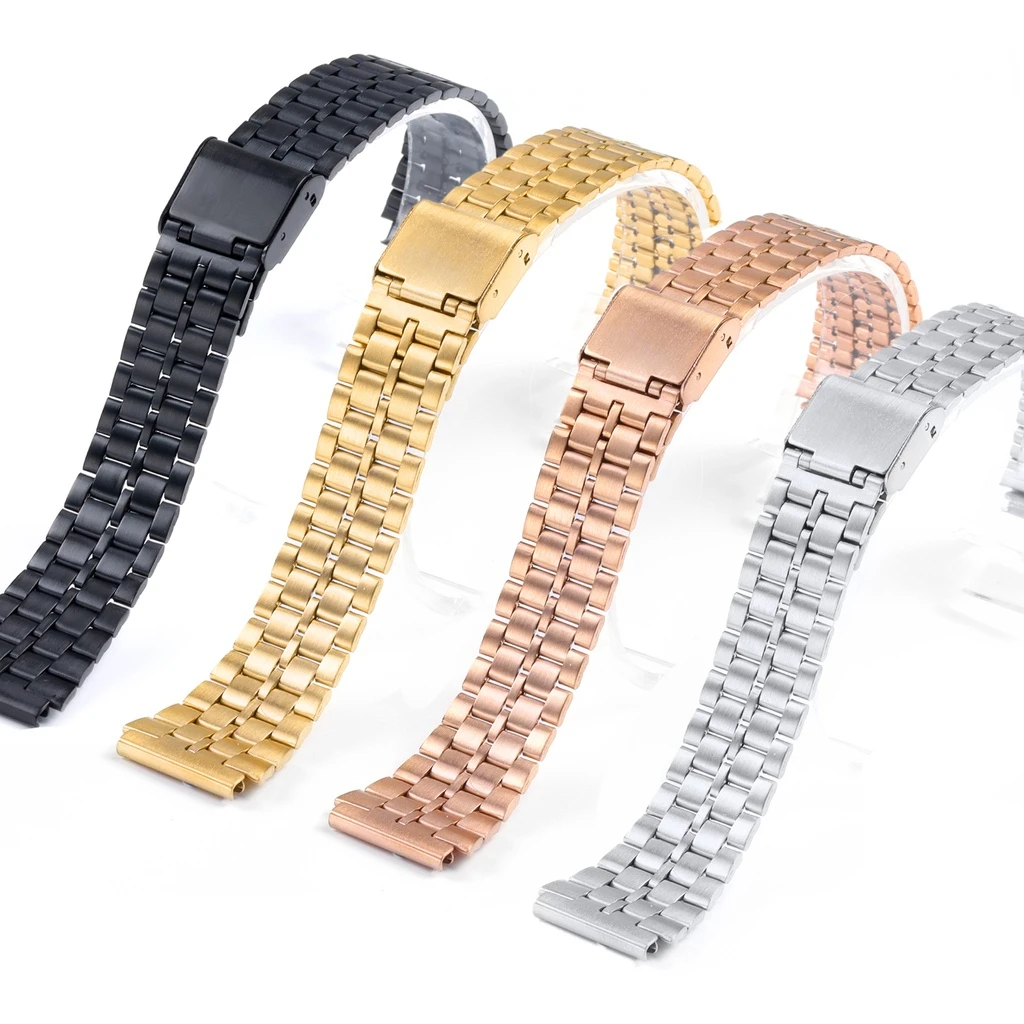 سوار ساعة كلاسيكي من كاسيو ، حزام معدني عتيق ، كتلة فضية ، سوار ذهبي ، A158 ، A168 ، SGW400 ، F91W ، F84 ، F105 ، F108 ، AE1200 ، AE1300