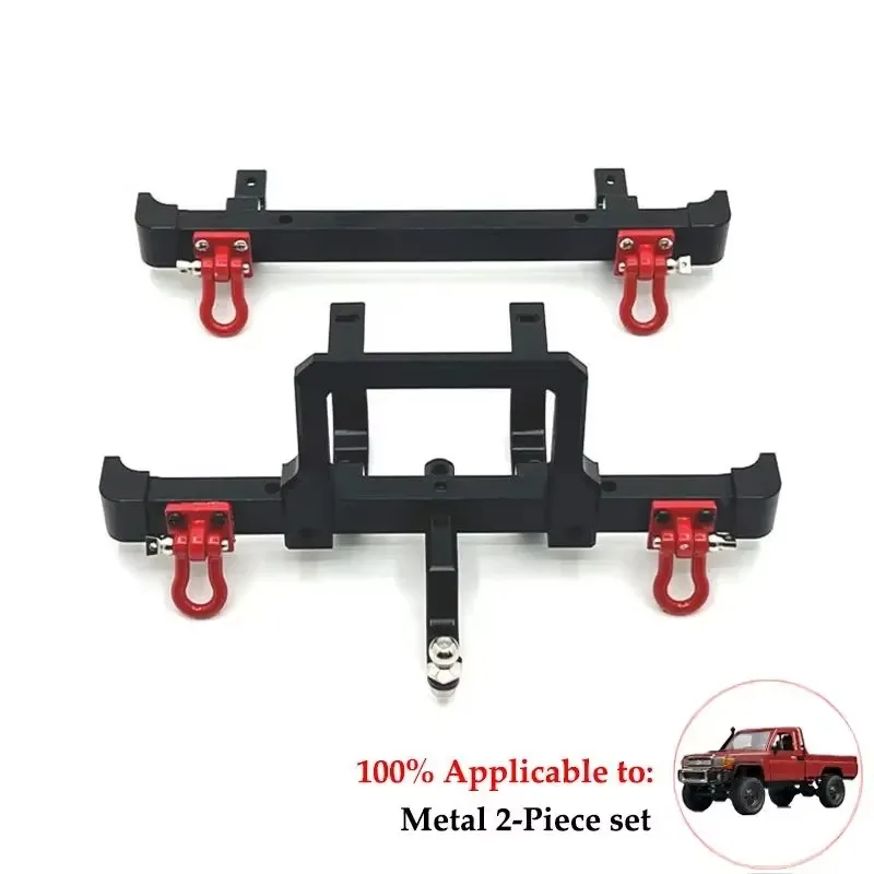 Piezas de coche con Control remoto, Kit de montaje delantero y trasero, actualización de Metal, MN82, LC79, 1/12