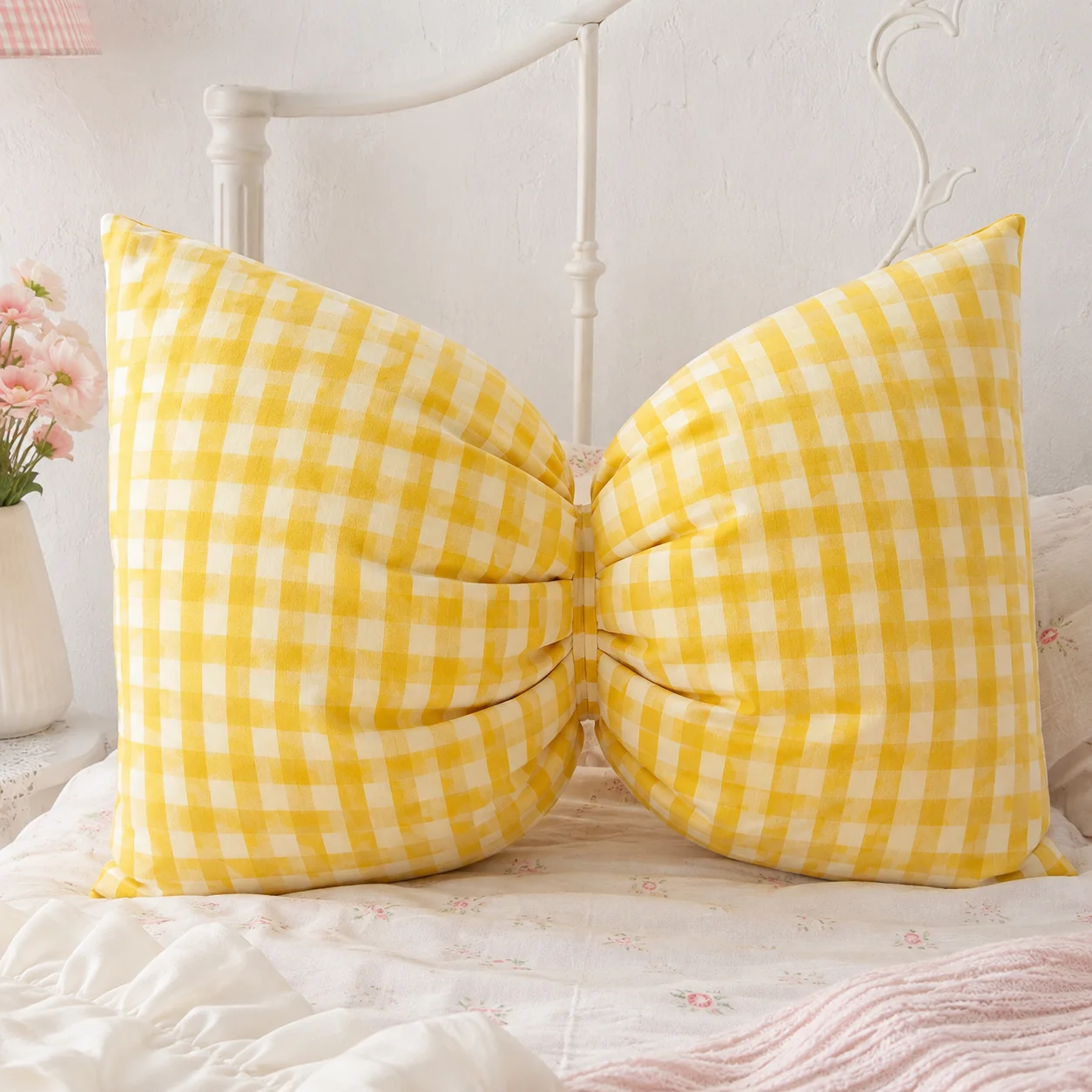 Diverse Colors Bow Throw Pillow 3D Stereo Bow‑knot Cushion Soft Plush Decorative Pillow For Sofa Bed Bedroom Home Decor