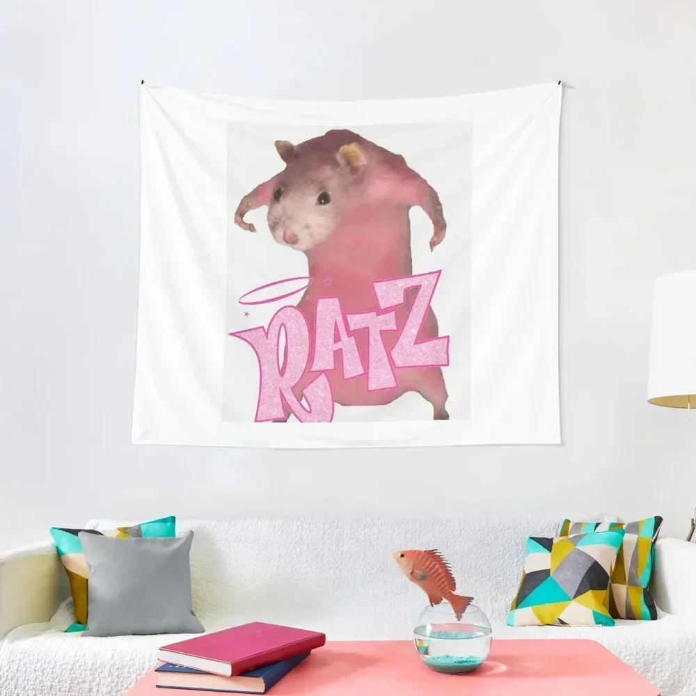 funny RATZ Tapestry Room Decor For Girls Tapete For The Wall Cute Room Things Tapestry