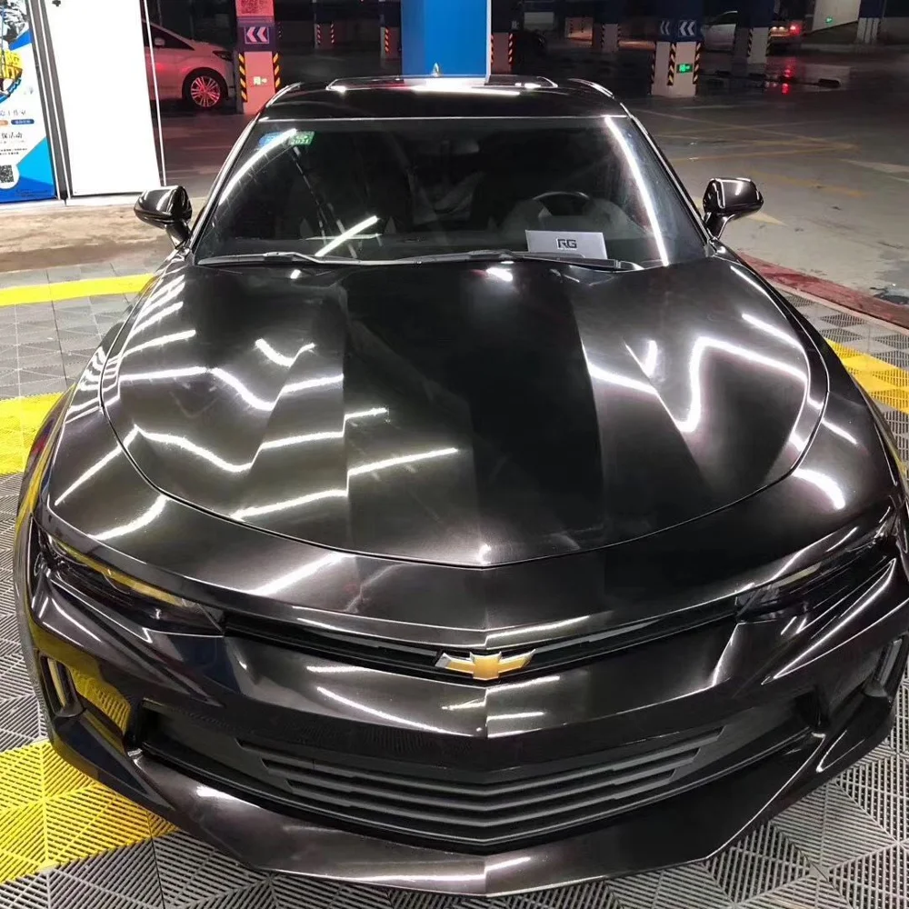 

Глянцевая металлическая черная пленка для кузова, виниловая пленка для автомобиля, рулон