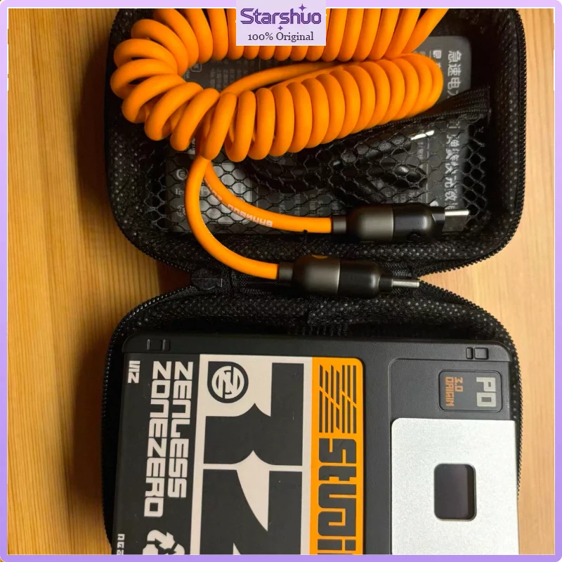 Zenless Zone Zero ZZZ Rapid Power Series Retractable Spring Fast Charging Data Cable High Speed USB Cord Android Type-C