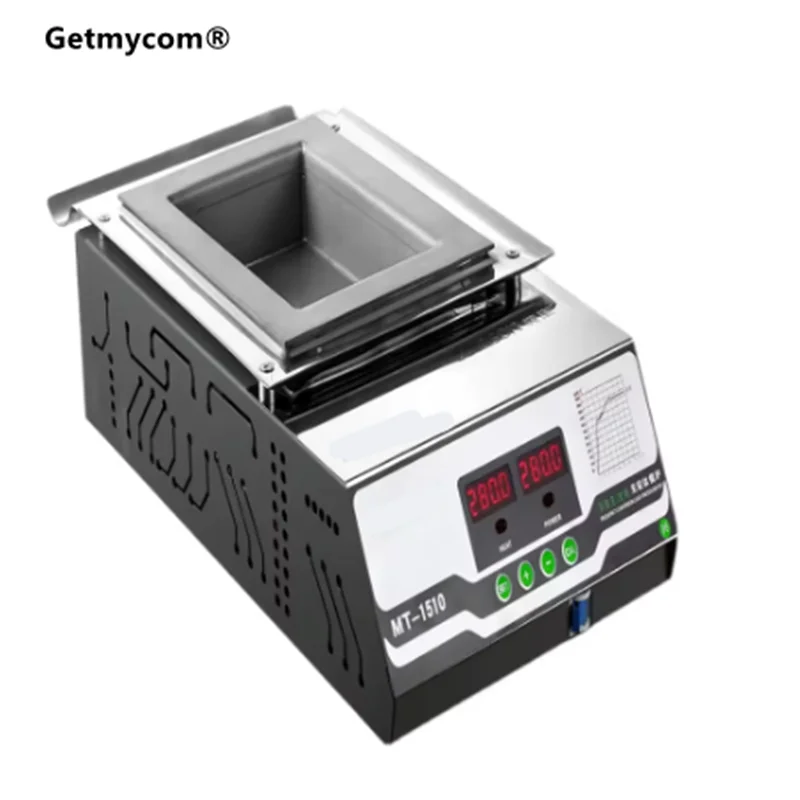 MS-1510 Lead-free solder pot Smart Digital display 1000w melt tin 4.9KG temperature adjustable Square Melting tin furnace