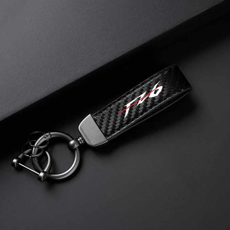 High-Grade Leather Suede Keychain LOGO Holder Carbon Leather Keyring Keychain Keyring FZ6 For Yamaha FZ6 FZ-6 FAZER FZ6N FZ6R