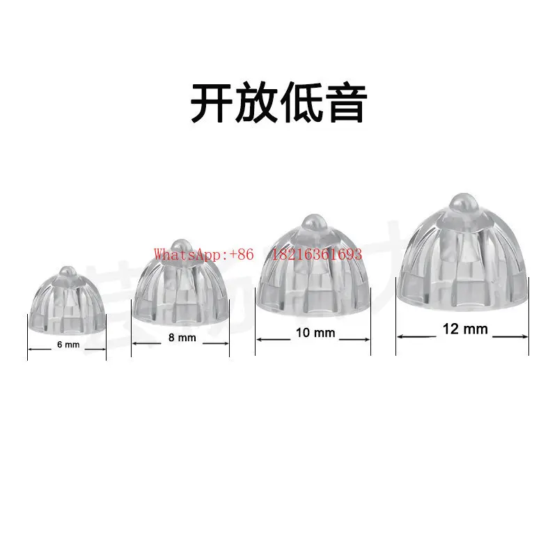 Hearing Aid Earbud Head Open Double Hole Bass High Power Original Ear Cap Accessory