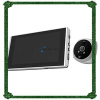 1Set PIR Door Eye Electronic Peephole Door Camera Viewer 4.5 Inch LCD Screen Digital Doorbell Silver